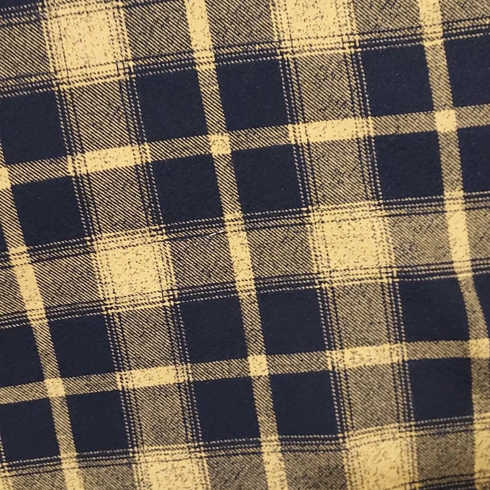*Midnight Hour Black and Yellow Plaid Skater Skirt with Full Zipper Front  XS - Picture 3 of 9